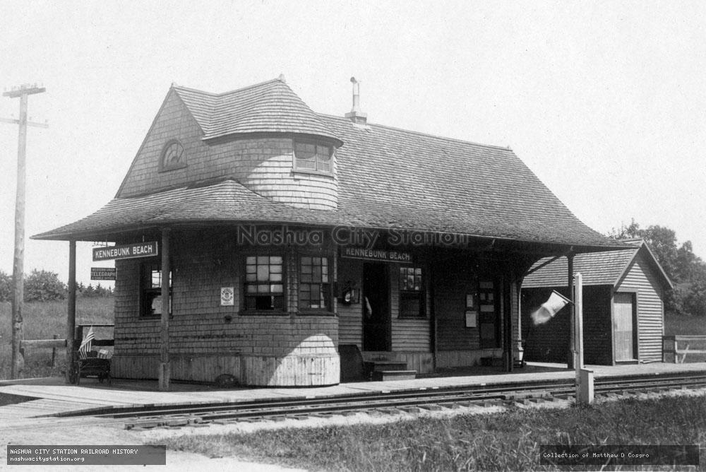 Postcard: Kennebunk Beach station